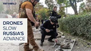 Drones curb Russian advance on Ukrainian front line