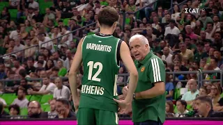 Ο Ζέλικο Ομπράντοβιτς βάζει στο παιχνίδι τον 16χρονο Ιάσωνα Βαρβαρίτη – Τρίποντο από τον μικρό