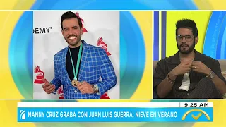 Entrevista a Manny Cruz; graba con Juan Luis Guerra