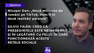 Nicușor Dan: „Nouă milioane de români pe TikTok. Vom fi în două realități paralele”