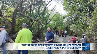 Turisztikai fejlesztési program keretében újult meg a Petőfi sétány