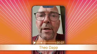 TV Oranje app video message - Theo Dapp
