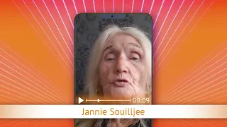 TV Oranje app video message - Jannie Souilljee