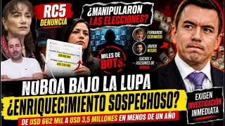 ¡Escándalo en ECUADOR! Denuncian manipulación electoral con Noboa y nexos con Cerimedo y Negre