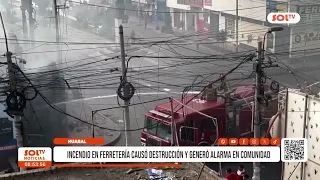 Huaral: Hardware store fire causes destruction and alarms community