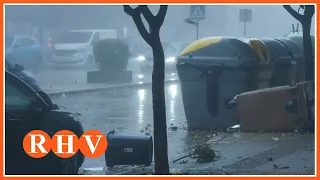 Fort temporal de vent i pluja deixa nombrosos desperfectes a la Ribera Alta