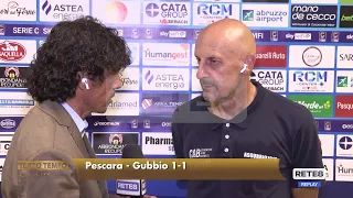 Pescara 1-1 Gubbio, 91st minute: Di Carlo: "The substitutions made the difference"