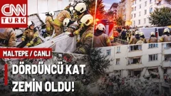 CNN TÜRK On the Scene! Live Footage from the Building in Maltepe Where 3 Floors Collapsed