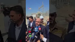 Governor Agha made a statement at the opening of the new Daquq Electrical Transformation Station ...