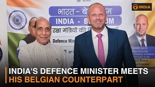 India's Defence Minister meets his Belgian counterpart