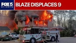 Devastating fire consumes home, family of 9 displaced | FOX 5 News