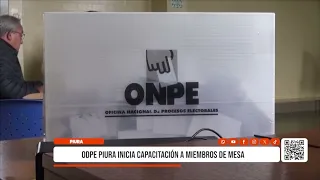 Piura: ODPE Piura begins training for polling station members
