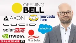 Opening Bell: MercadoLibre, Axon Enterprise, First Solar, SolarEdge, Lucid, Nvidia, Salesforce Opening Bell: MercadoLibre, Axon Enterprise, First Solar, SolarEdge, Lucid, Nvidia, Salesforce