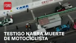 Testigo cuenta cómo murió prensado motociclista en carambola de Constituyentes - Las Noticias