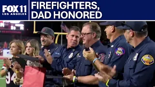 Firefighters, dad honored for saving daughter and friend