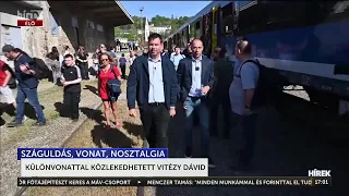 Miközben a civileknek tilos, különvonattal, lezárt vonalon luxizott a miniszter- HírTV