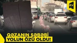 Yolda olan maneə qəza törətdi – məsuliyyət kimdədir?