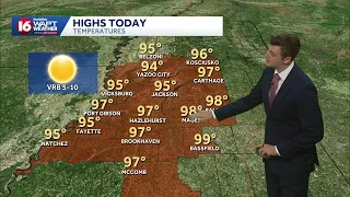 Another hot day, but rain chances are rising