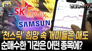 코스닥 20% 가까이 상승…기관 투자자 순매수｜'천스닥' 가능성에도 개미들은 팔았는데…기관, 어떤 종목 사들였나? [이슈ZIP] / 연합뉴스TV(YonhapnewsTV)