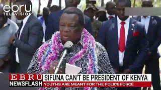 Atwoli Dismisses Sifuna, Says Youths Cannot Run the Country. #ebrunews