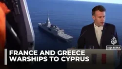Macron deploys carrier near Cyprus as europe shows military power