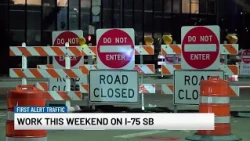 SB I-75 closes near Downtown this weekend