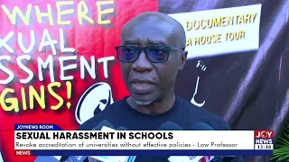 Sexual harassment in schools: Revoke accreditation of universities without effective policies.
