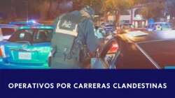 Operativos nocturnos contra carreras clandestinas en la capital: 14 multas impuestas por la PNC
