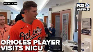 Baltimore Orioles’ Pitcher spreads joy at MedStar Franklin Square Medical Center