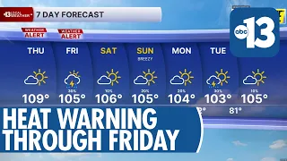 Still Extremely Hot on Thursday