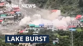 Urgent warnings for flood risks in the Himalayas.