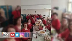 FATMANUR ÖĞRETMEN EŞLİĞİNDE KURSİYERLERDEN YILBAŞINA ÖZEL KUTLAMA KENDİ DİKTİKLERİ KIRMIZI KIYAFETLE