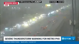 Wind and rain on Valley roadways