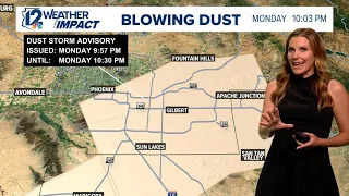 East Valley under dust storm advisory Monday night