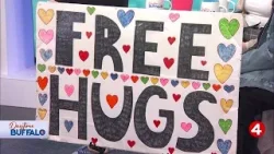 Daytime Buffalo Celebrates National Hug Day with the Free Hug Guy Daytime Buffalo Celebrates National Hug Day with the Free Hug Guy