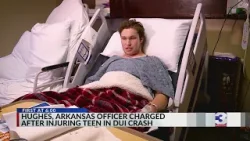 Hughes, AR officer charged after injuring teen in DUI crash Hughes, AR officer charged after injuring teen in DUI crash