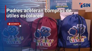 Padres aceleran compras de útiles escolares