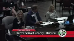 Charter School Capacity Interview - March 19, 2026 Charter School Capacity Interview - March 19, 2026
