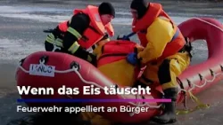 Feuerwehr warnt: Lebensgefahr auf zugefrorenen Seen!I Sachsen Fernsehen Feuerwehr warnt: Lebensgefahr auf zugefrorenen Seen!I Sachsen Fernsehen