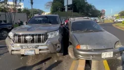 Múltiple accidente de tránsito en bulevar Los Próceres