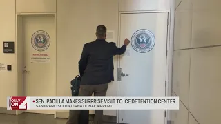 Sen. Alex Padilla talks to KRON4 after visit to ICE detention center at SFO