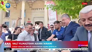 Governor Erdinç Yılmaz serves ashura... @burcubilgic26