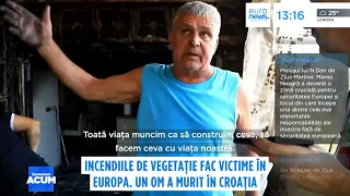 Incendiu devastator în Croația. Localnici rămași fără case