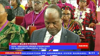 Gov. Abidoun Urges Churches to Support Peaceful Polls