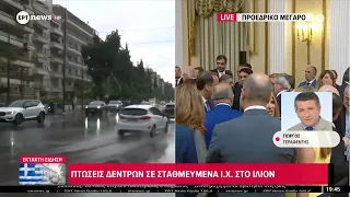 Κακοκαιρία: Πτώσεις δέντρων σε σταθμευμένα Ι.Χ. στο Ίλιον