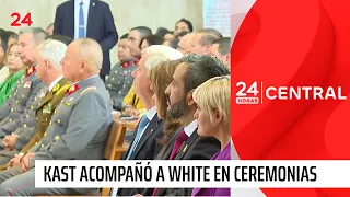 After plot against him: Kast joined White in ceremonies