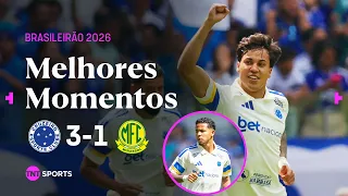 WESLEY MARCA NA ESTREIA, KAIO JORGE CRAVA E CRUZEIRO BATE MIRASSOL | CRUZEIRO 3 X 1 MIRASSOL