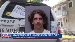 St. Augustine man who set himself on fire outside Trump's trial dies due to injuries