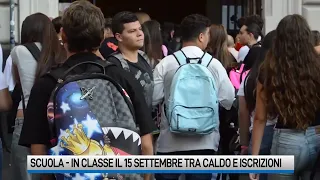 Scuola, tra caldo e meno iscrizioni: si torna in classe il 15 settembre