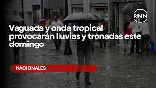 Trough and tropical wave to cause rain and thunderstorms this Sunday
